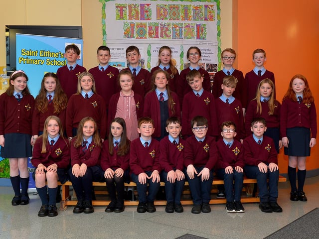 Mr Conaghan’s P7 class at St Eithne’s Primary School. DER2220GS – 008