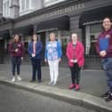 L-R: Sinead Crumlish, Exclusively Fit facilitator, Carol Diver, service user, Louise Lyons, Praxis Care, Amanda Diver, service user and Bronagh McNamara, Inclusively Fit facilitator