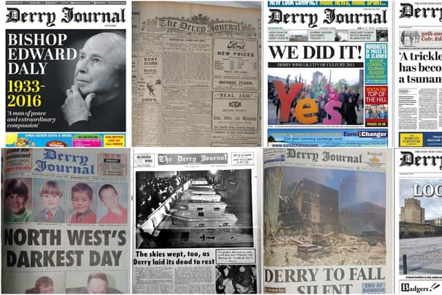 Some of the front pages to feature in the exhibition.