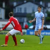 Derry City's Eoin Toal brings the ball out from the back against Sligo Rovers on Monday night. Picture by Kevin Moore/MCI