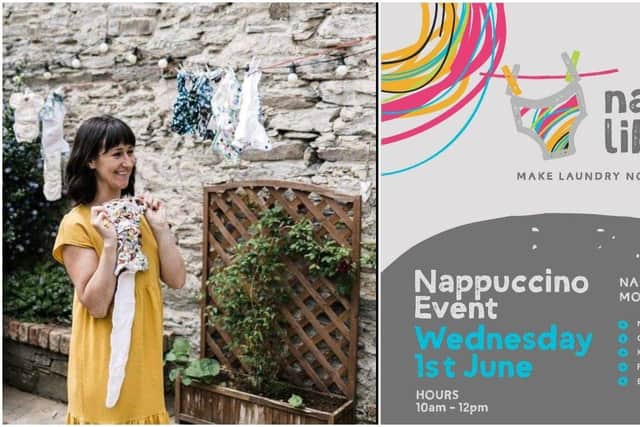 Caroline McGuinness Brooks coordinates the nappy library, who will be holding a 'Nappuccino' event next Wednesday to discuss cloth nappies and the nappy library.