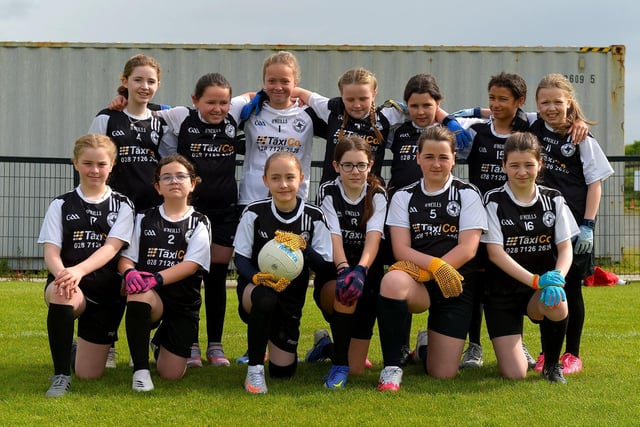 St Brigid's PS played in the recent Steelstown Primary Schools Girls Cup, at Páirc Brid. DER2220GS-040 Picture by George Sweeney