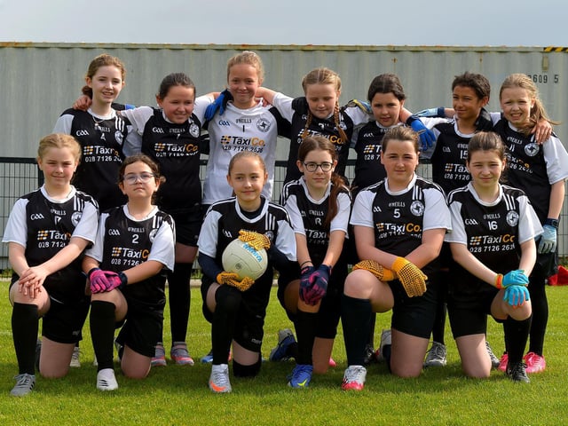St Brigid's PS played in the recent Steelstown Primary Schools Girls Cup, at Páirc Brid. DER2220GS-040 Picture by George Sweeney