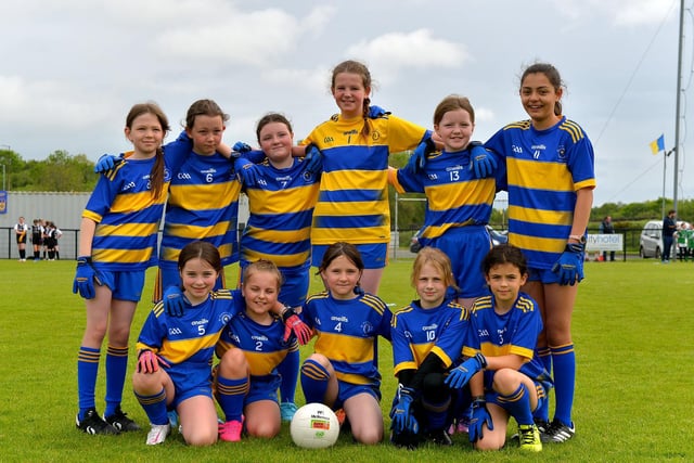 St Therese’s PS took part in the recent Steelstown Primary Schools Girls Cup, at Páirc Brid. DER2220GS-043 Picture by George Sweeney.