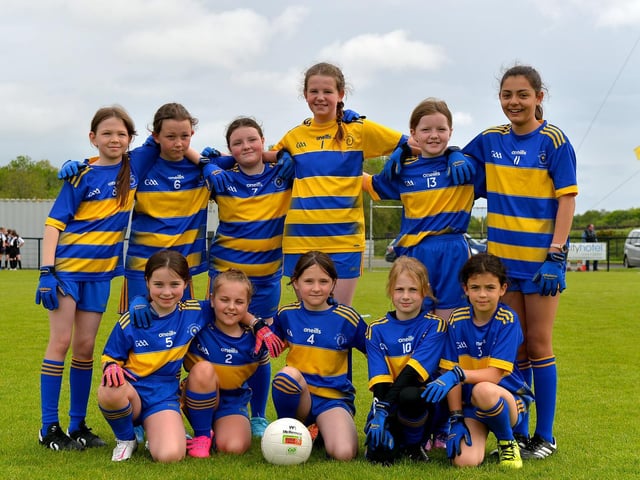 St Therese’s PS took part in the recent Steelstown Primary Schools Girls Cup, at Páirc Brid. DER2220GS-043 Picture by George Sweeney.