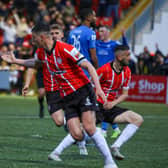 Eoin Toal rescues a point for Derry City at the death.