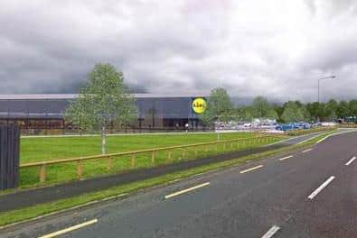 An artist's impression of the Lidl store in Carndonagh.