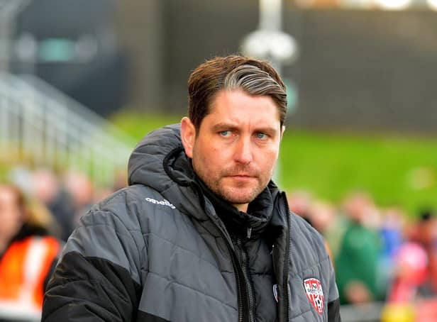 Derry City boss Ruaidhri Higgins remains committed to Brandywell job and plans on seeing out his long term plan with the club, despite interest from Notts County.