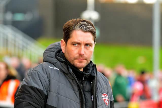 Derry City boss Ruaidhri Higgins remains committed to Brandywell job and plans on seeing out his long term plan with the club, despite interest from Notts County.