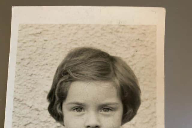 Amanda Burton pictured at the time she would have attended Ballougry Primary School.