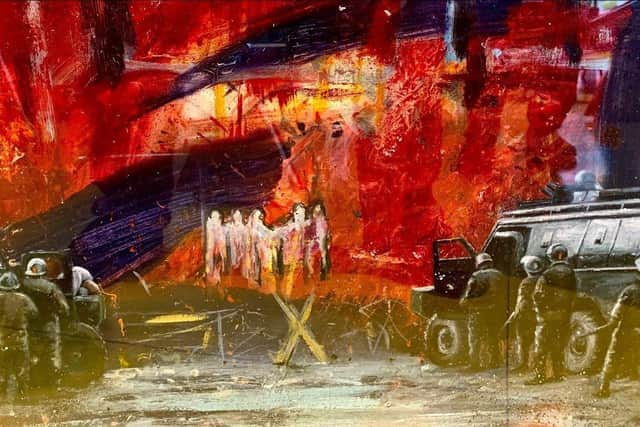 ‘1972’, by Brian Halligan, is one of the paintings which will be featured in the exhibition, ‘From Bloody Sunday to Brexit’.