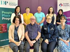 Front Row: Denise Mc Cool, Inishowen Development Partnership; John Doherty, Colgan
Community &amp; Resource Centre; Alison Mc Laughlin, Donegal Volunteers Centre; Helen Nolan,
Spraoi agus Spórt; Back Row: Aine Mc Laughlin, Inishowen Development Partnership; Sandra
Leeper, Colgan Community &amp; Resource Centre; Philip Mc Laughlin, Carndonagh GAA Club &amp;
Barrack Hill Town Park, &amp; the Christmas Tree Committee; Rachel Grant, Inishowen Development
Partnership; Ailish Tully, 8 th Donegal Scouts Carndonagh &amp; St Patricks GNS Carndonagh.