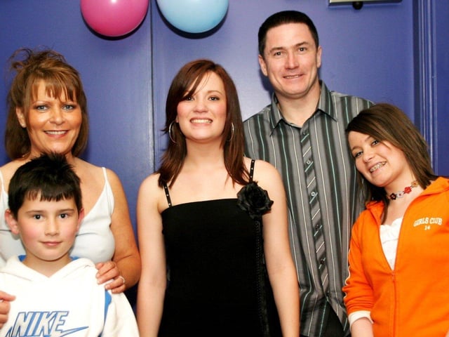 Claire Marie Cunningham and family.