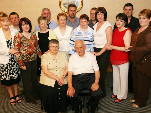 A special night out for Peggy and John Joe McElhinney and family.