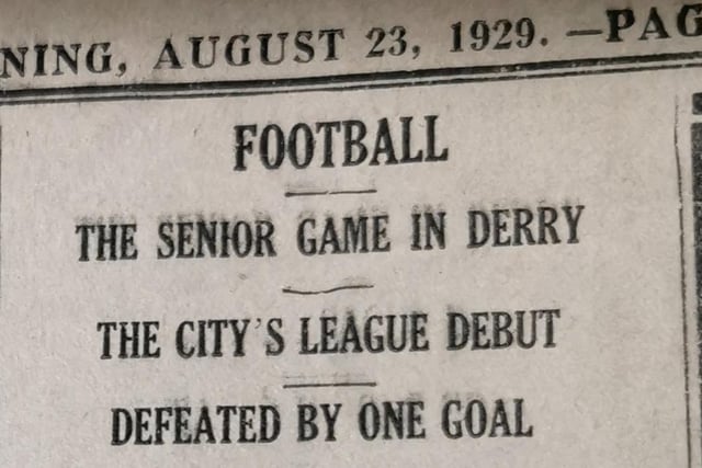 10 thousand fans packed into the Brandywell to watch Derry City's league debut in the Irish League as Glentoran edged them out 2-1.
