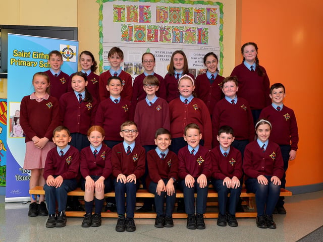 Mrs Miller’s  P7 class at St Eithne’s Primary School. DER2220GS – 009