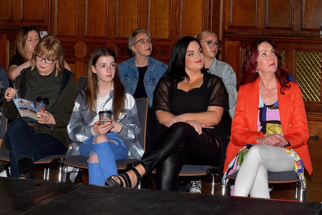 A section of the audience at the Amelia Earhart Vintage Fashion Show held in the Guildhall on Saturday afternoon last. Photo: George Sweeney.  DER2220GS – 084