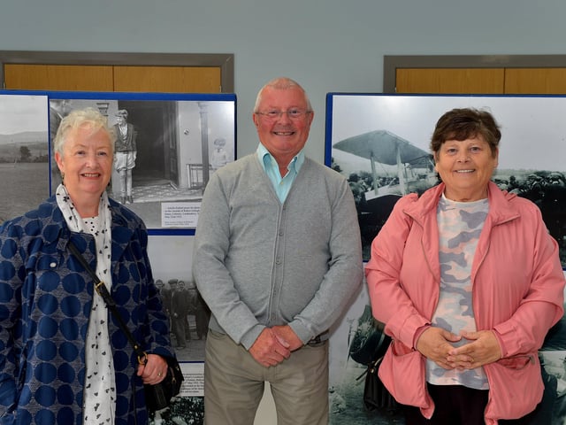 Majella Dillon, Tommy Mullan and Margaret Mullan pictured at the Galliagh Neighbourhood Lunch held in the new Galliagh Community Centre on Friday afternoon last. Photo: George Sweeney.  DER2220GS – 067