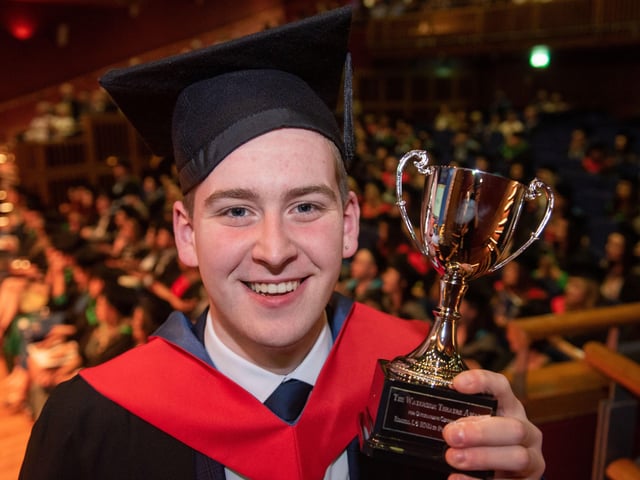Daniel McCafferty received the Waterside Theatre Award for Outstanding Contribution at North West Regional Collegeâ€TMs Graduation Ceremony.