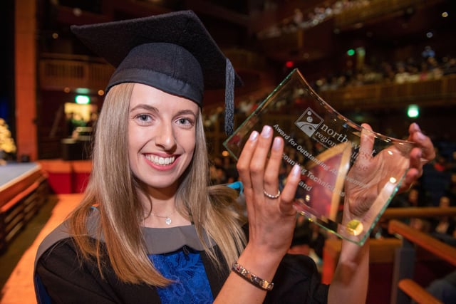 Ruth Dougherty received the award for the Highest Grade For Accounting Technicians Ireland Diploma â€“ Higher Level Apprenticeship at NWRC's graduation ceremony.