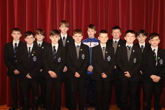 Current Year 8 pupils who came from St. John’s PS. (Joe Stewart)