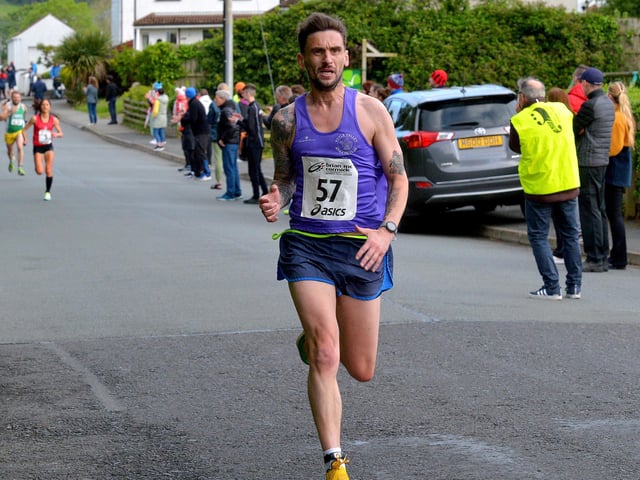 City of Derry Spartans’ Sean O’Donnell took part in the Furey Insurance Buncrana 5Km on Wednesday evening last. Photo: George Sweeney. DER2222GS – 051