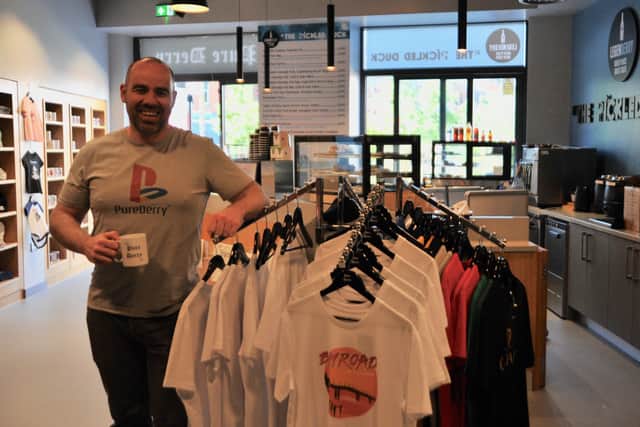 Ciaran Murray, owner of Pure Derry, at his new store in collaboration with the Picked Duck in Pure Derry.
