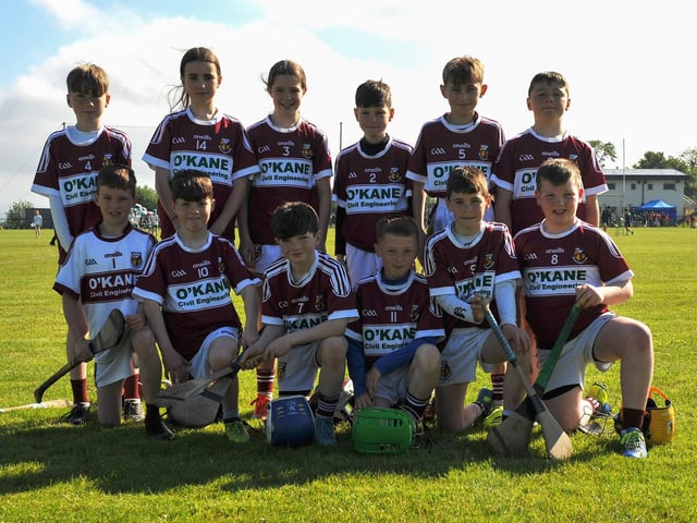 Banagher pictured at Páirc Na Magha during the Seán Mellon Hurling Festival on Saturday morning last. Photo: George Sweeney. DER2223GS – 125
