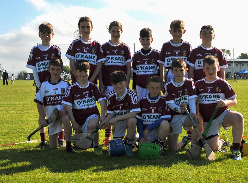 Banagher pictured at Páirc Na Magha during the Seán Mellon Hurling Festival on Saturday morning last. Photo: George Sweeney. DER2223GS – 125