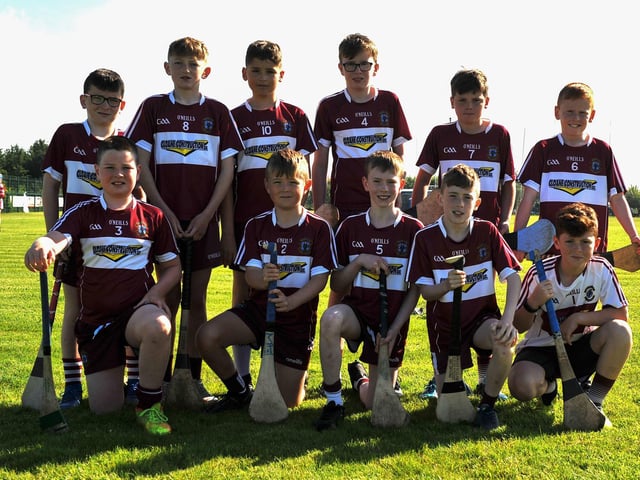 Ballinascreen pictured at Páirc Na Magha during the Seán Mellon Hurling Festival on Saturday morning last. Photo: George Sweeney. DER2223GS – 124