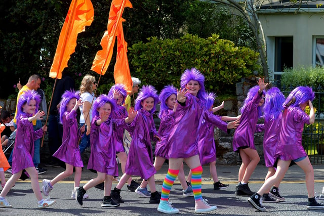 There were lots of colourful costumes at the Inishowen Pride Parade held in Buncrana on Sunday afternoon last. Photograph: George Sweeney. DER2224GS – 019