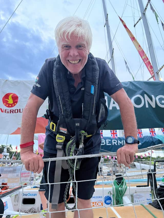 Derry man Gerard Doherty who is currently sailing around the world on the Clipper Race.