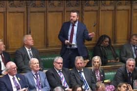 Colum Eastwood in the House of Commons today.