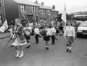 The St. Columba Day parade makes its way up Barrack Street on June 9, 1997.