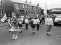 The St. Columba Day parade makes its way up Barrack Street on June 9, 1997.