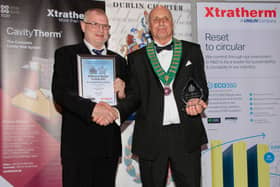 Declan (left) with Mark Read ICWCI President.