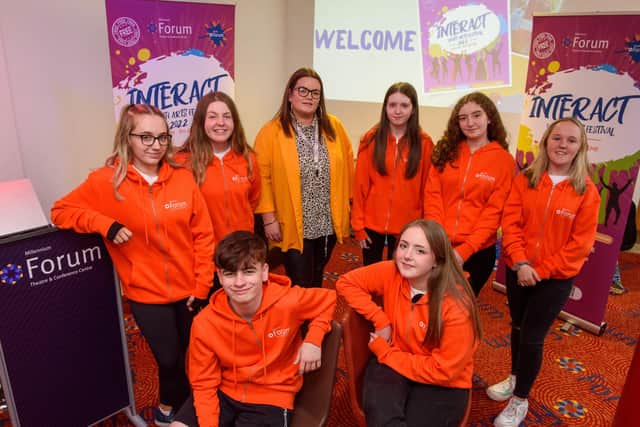 pictured at the launch of the INTERACT Youth Arts Festival 2022 in the Millennium Forum. Picture Martin McKeown. 07.06.22