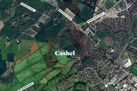 An aerial view of The Cashel