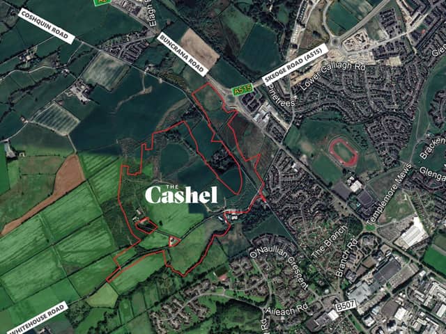 An aerial view of The Cashel