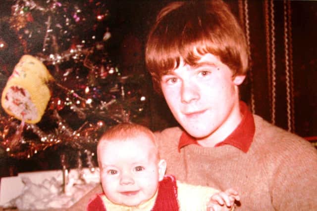 Paul Whitters (15) - pictured with his baby brother Aidan - died in April 1981 after being hit in the head with a plastic bullet fired by a member of the RUC.