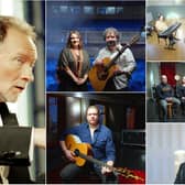 Artists and contributors: Clockwise from left - Phil Coulter, Barry Kerr and Pauline Scanlon, Reevah, Marty Healy and Cairde, Eamonn McCann and Damien Dempsey.
