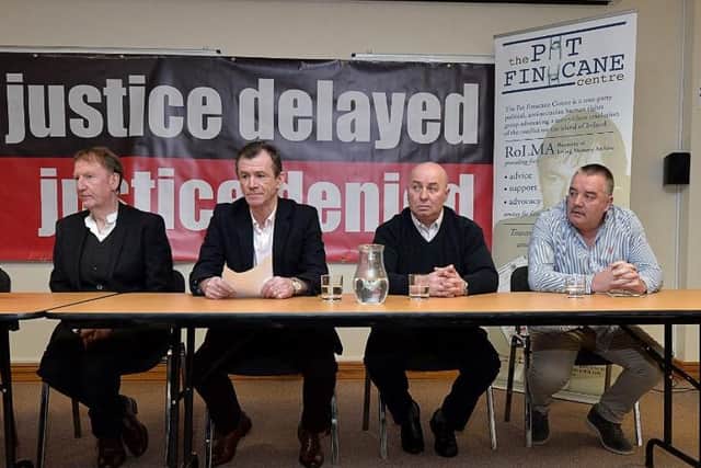 Stephen Crumlish, Gerry McGowan, Michael Toner and Gerry Kelly.