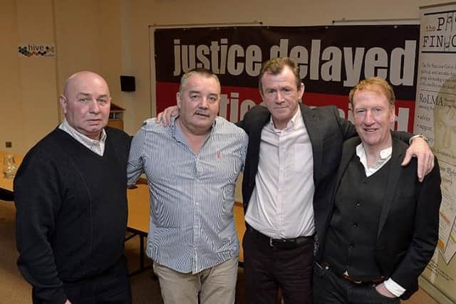 Michael Toner, Gerry Kelly, Gerry McGowan and Stephen Crumlish.