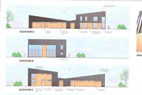 Designs for the new Culmnore Community Centre at the Country Park.