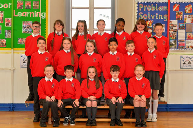 Miss Carson’s P7 class at St Eugene’s Primary School. DER22019GS - 021