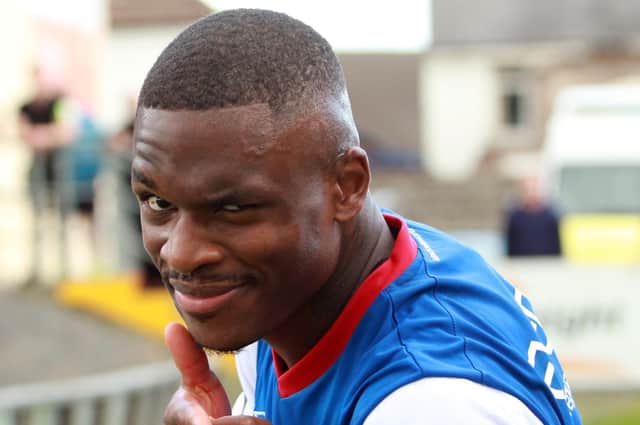 Former Linfield striker Christy Manzinga is a free agent since leaving Windsor Park at the end of the Irish League season.