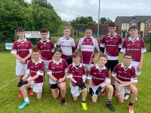 The St. Brigid's College, Derry squad which competed in last week's Brian Og McKeever Memorial nines at Pairc Bhrid, Steelstown.