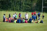 Schoolchildren from Drumahoe, Oakgrove, St. Oliver Plunkett and Ebrington Primary Schools taking part in Friday's event at Oakgrove Integrated College. Picture by Jim McCafferty Photography