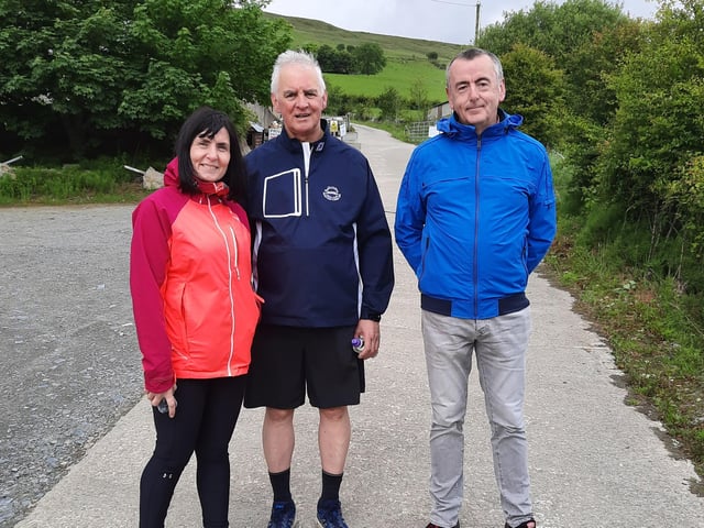 Denise Carlin, Fr Michael Canny and Brendan Carlin