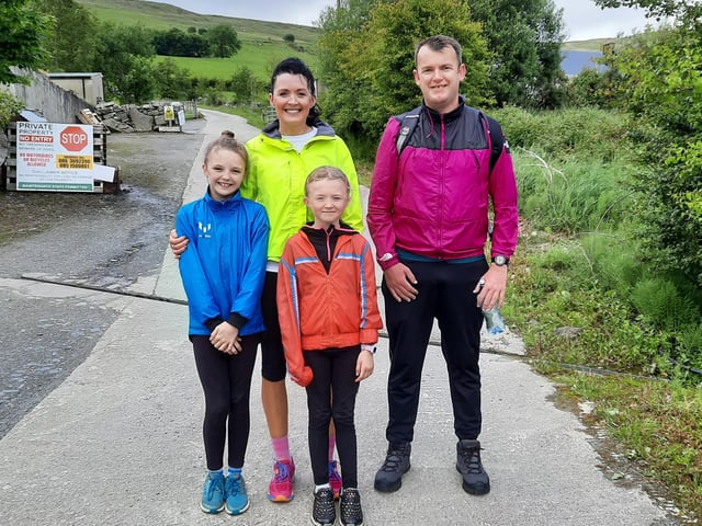 Karen McLaughlin, Sienna McLaughlin, Mylah McLaughlin and Cormac Campbell from Burt.